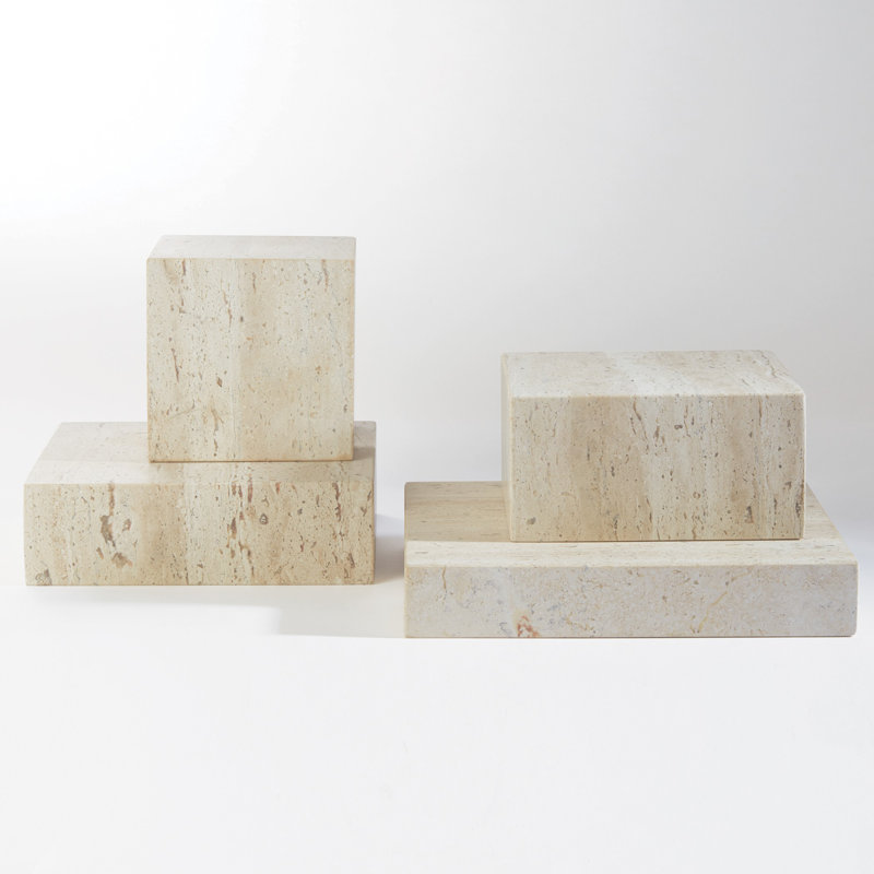 Studio A Travertine Cube RiserSm & Reviews Wayfair